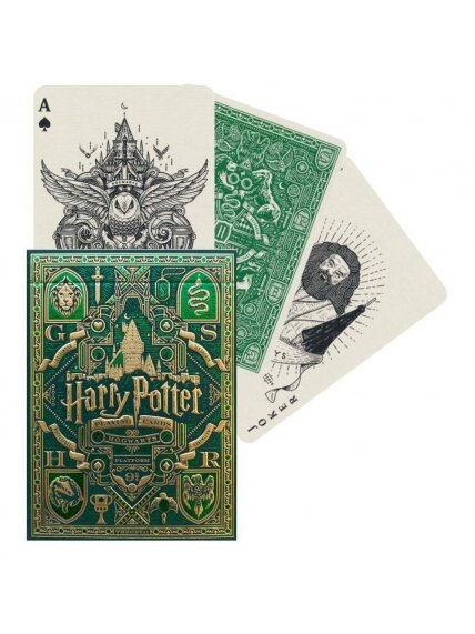 Harry Potter Slytherin Žalios Theory11 žaidimo kortos