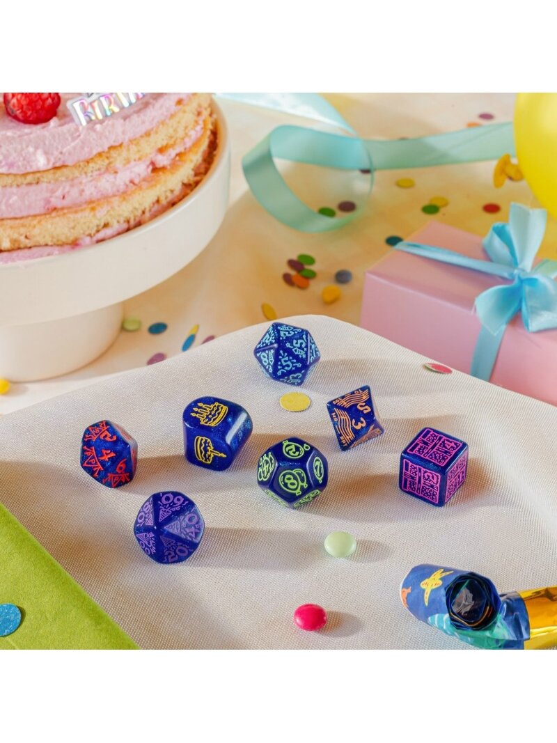 Happy Birthday kauliukų rinkinys - Streamers Q-WORKSHOP 7