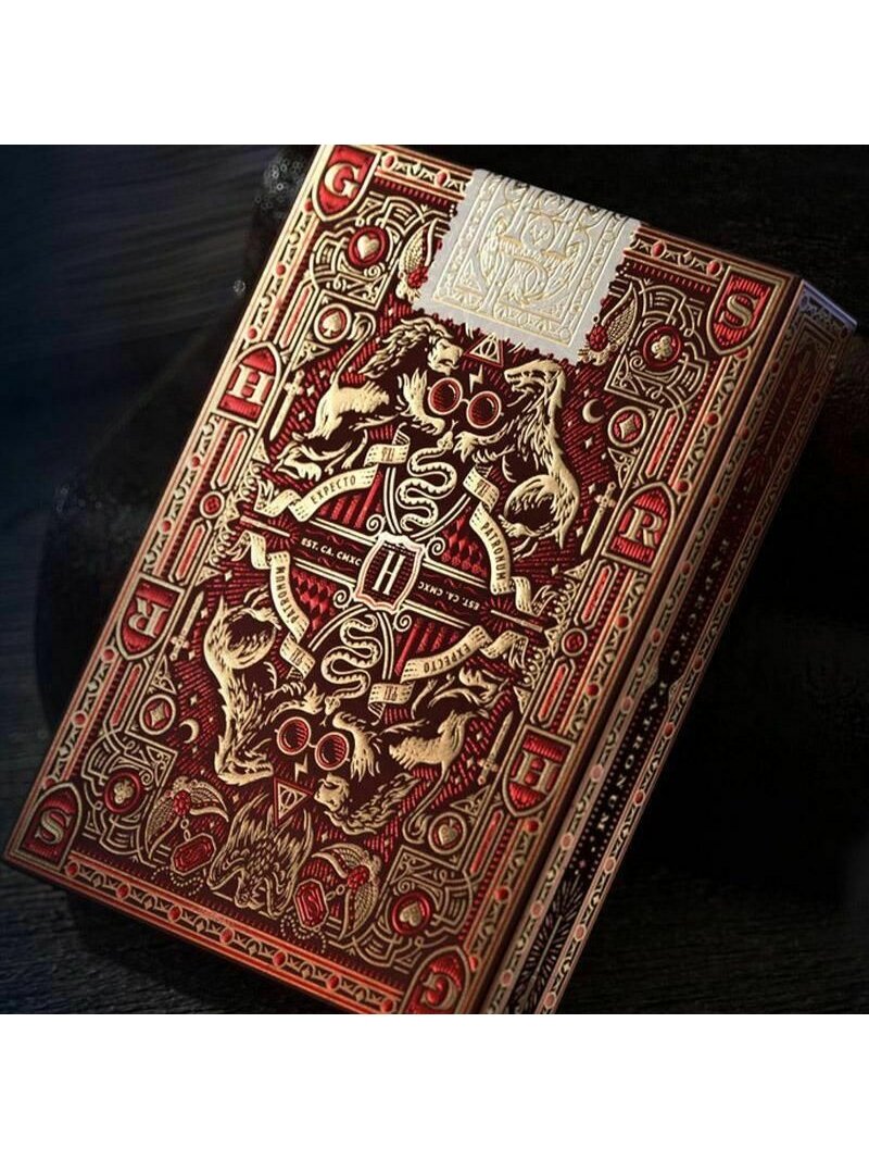 Harry Potter Gryffindor Raudonos Theory11 žaidimo kortos 3 Harry Potter Gryffindor Raudonos Theory11 žaidimo kortos 3