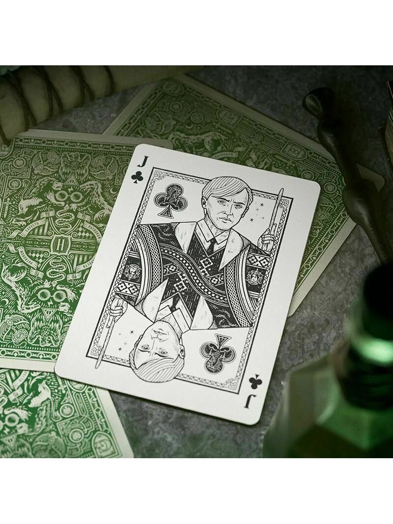 Harry Potter Slytherin Žalios Theory11 žaidimo kortos 4