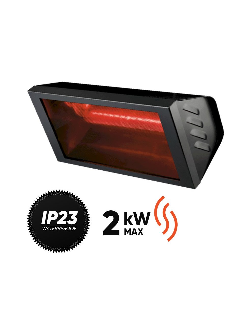 Halogeninis infraraudonųjų spindulių šildytuvas Helios Radiant Black Halogeninis infraraudonųjų spindulių šildytuvas Helios Radiant Black