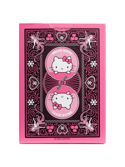 Hello Kitty Black & Pink žaidimo kortos Bicycle 2