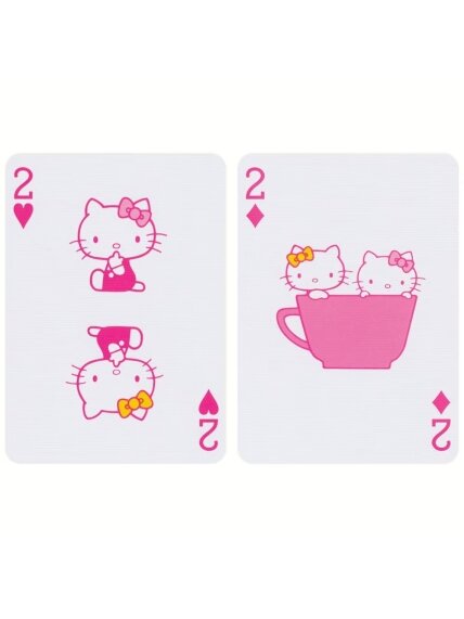 Hello Kitty Black & Pink žaidimo kortos Bicycle 6