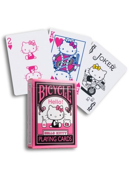 Hello Kitty Black & Pink žaidimo kortos Bicycle Hello Kitty Black & Pink žaidimo kortos Bicycle
