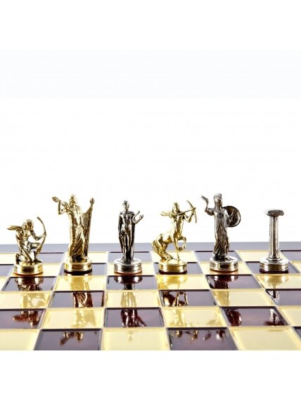 „Heraklio darbai“ metalinių šachmatų rinkinys su 36cm šachmatų lenta Manopoulos 3 „Heraklio darbai“ metalinių šachmatų rinkinys su 36cm šachmatų lenta Manopoulos 3