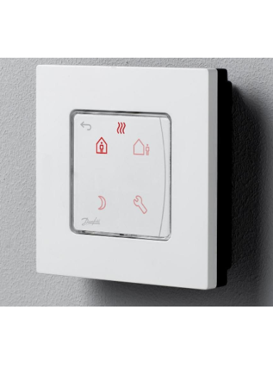 Icon™  su displėjumi, programuojamas, virštinkinis patalpos termostatas 230V/50Hz, temp. ribos 5-35C, 3(1)A/230V AC