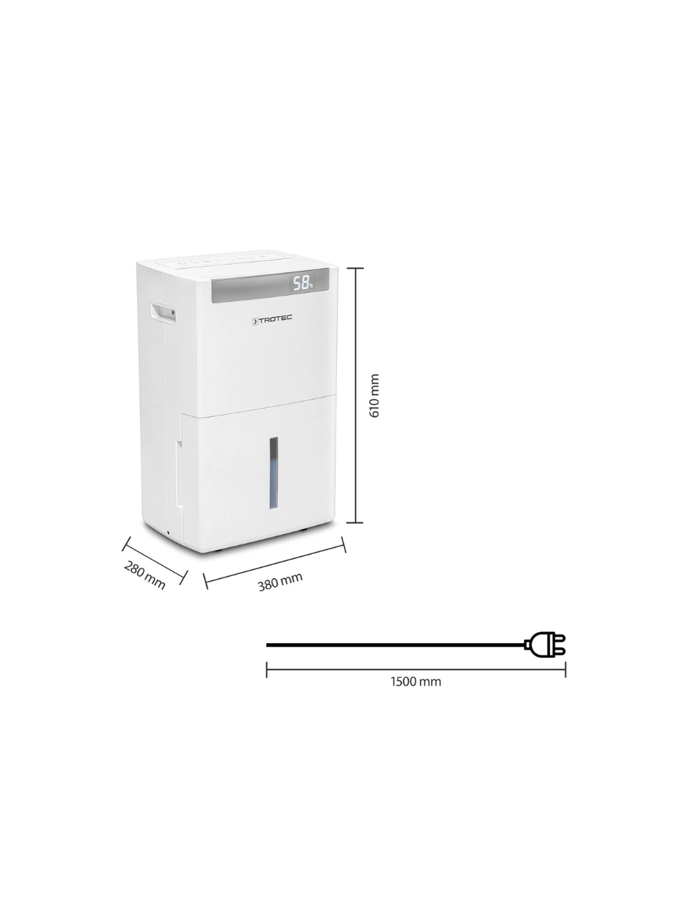 Inverterinis oro sausintuvas Trotec TTK-I 110 E WiFi 7