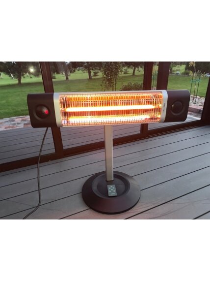 Infraraudonųjų spindulių šildytuvas Veito CH1800 RE, juodas 4