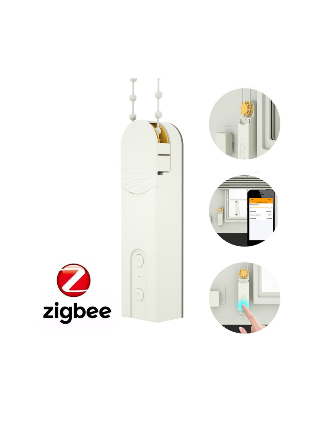 Išmanusis roletų ir žaliuzių valdiklis Feelspot BDM01ZB Zigbee, Tuya 2