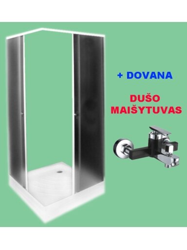 IŠPARDAVIMAS! Dušo kabina ZK90 FABRIC DOVANA dušo maišytuvas A1203