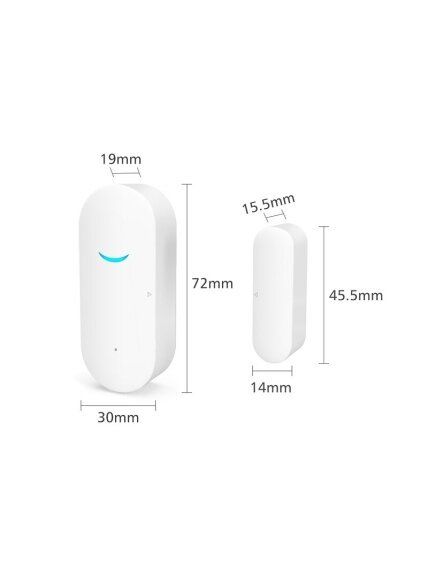 Išmanusis bevielis durų ir langų judesio jutiklis Feelspot FS-DS02W  Wifi, Tuya 2