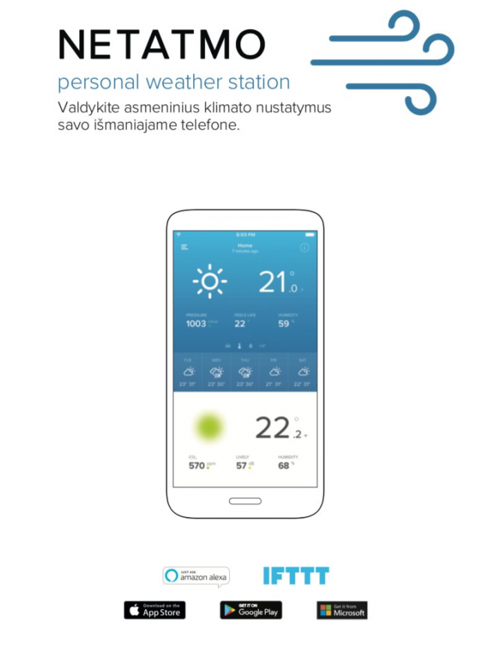 Išmanioji Smart Home stotelė Netatmo 2