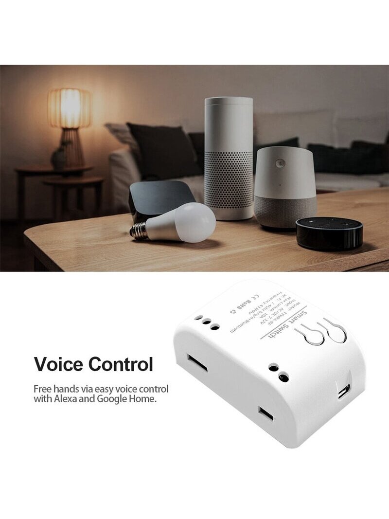 Išmanusis jungiklis - rėlė Feelspot FS-SRS02W RF, Wi-fi, Tuya 4 Išmanusis jungiklis - rėlė Feelspot FS-SRS02W RF, Wi-fi, Tuya 4