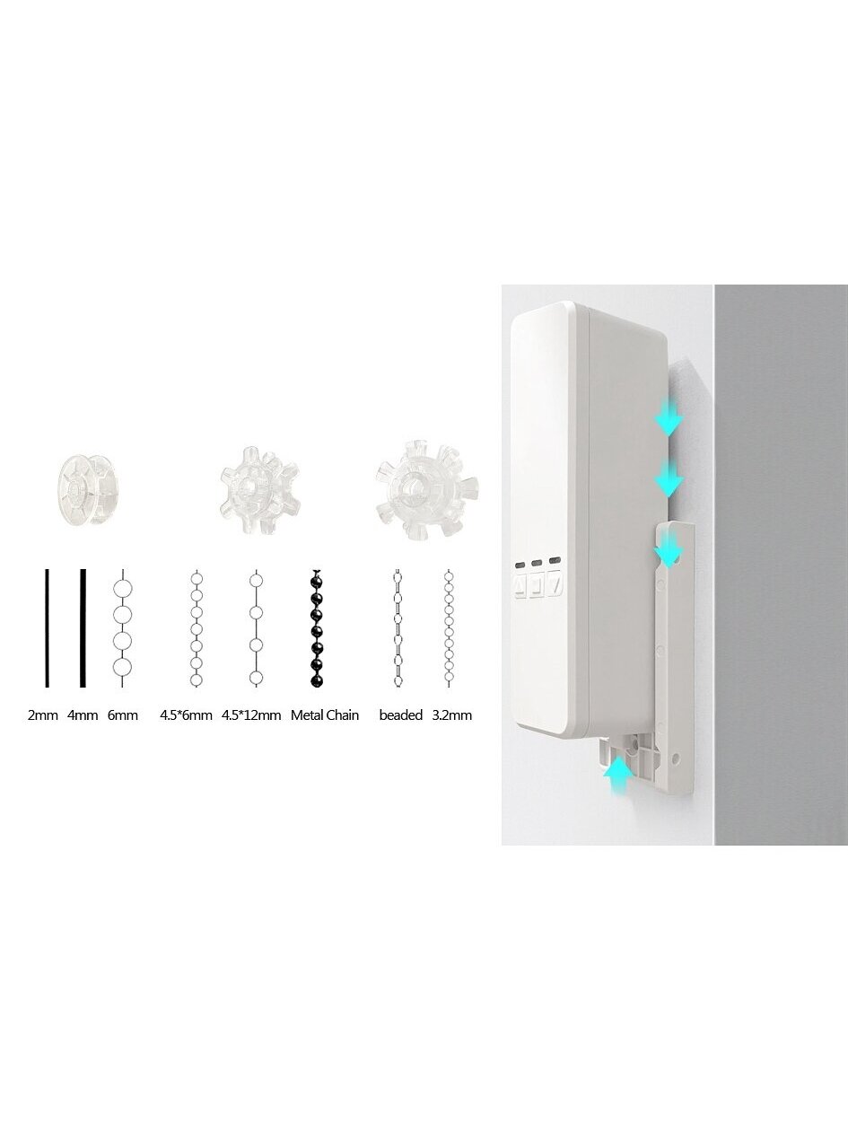 Išmanusis roletų ir žaliuzių valdiklis Feelspot FS-BDM01W WiFi, Tuya 6 Išmanusis roletų ir žaliuzių valdiklis Feelspot FS-BDM01W WiFi, Tuya 6