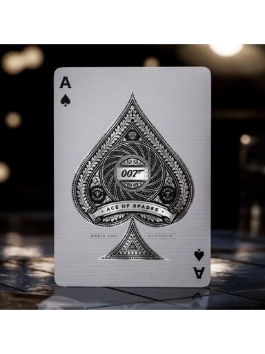 James Bond Agent 007 Sidabrinis leidimas žaidimo kortos Theory11