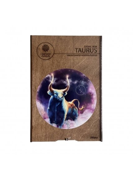 Jautis (Zodiakai) Dėlionė Iš Medžio (200 detalių) Fantasy Puzzles 3 Jautis (Zodiakai) Dėlionė Iš Medžio (200 detalių) Fantasy Puzzles 3
