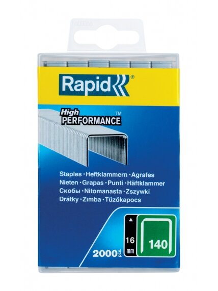 Kabės „Rapid" 140/16 2000 vnt. Kabės „Rapid" 140/16 2000 vnt.