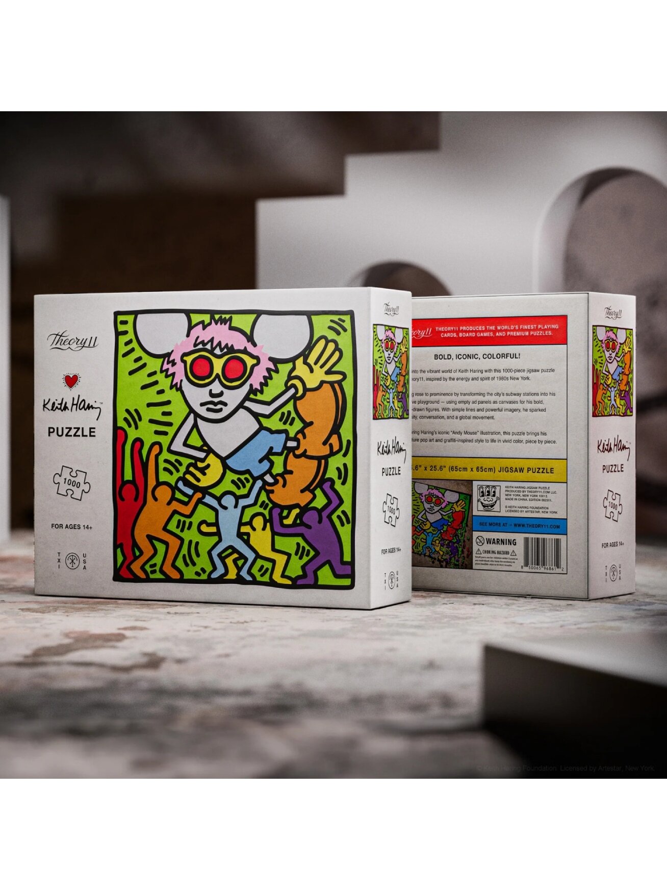 Keith Haring dėlionė 1000 detalių Theory11 4 Keith Haring dėlionė 1000 detalių Theory11 4