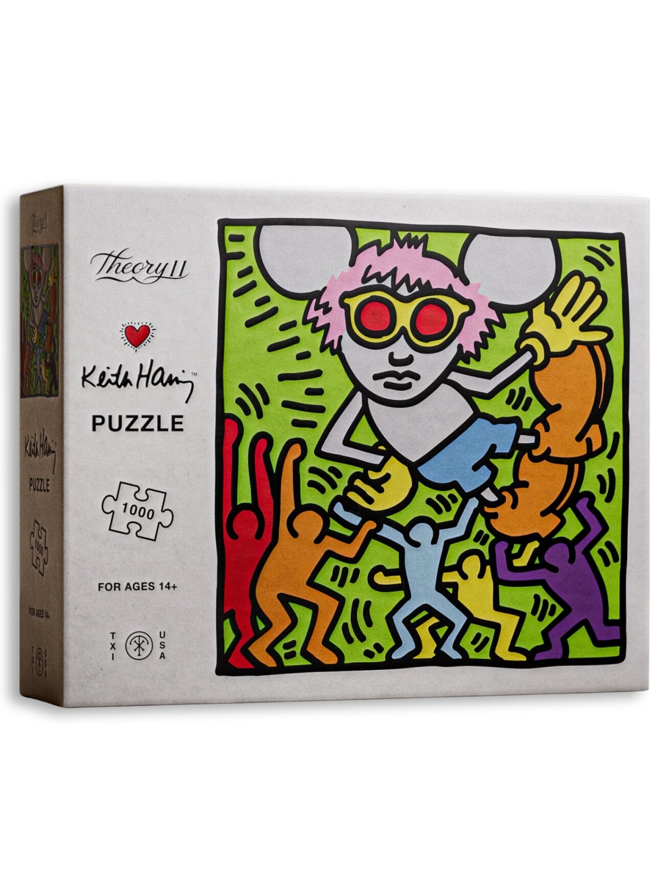 Keith Haring dėlionė 1000 detalių Theory11
