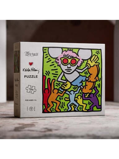 Keith Haring dėlionė 1000 detalių Theory11