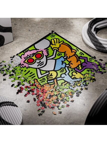 Keith Haring dėlionė 1000 detalių Theory11 2