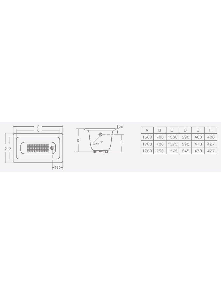Ketinė vonia COMFORT NEW 170x70x47 1 Ketinė vonia COMFORT NEW 170x70x47 1