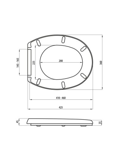 Klozeto dangtis MA-021AM