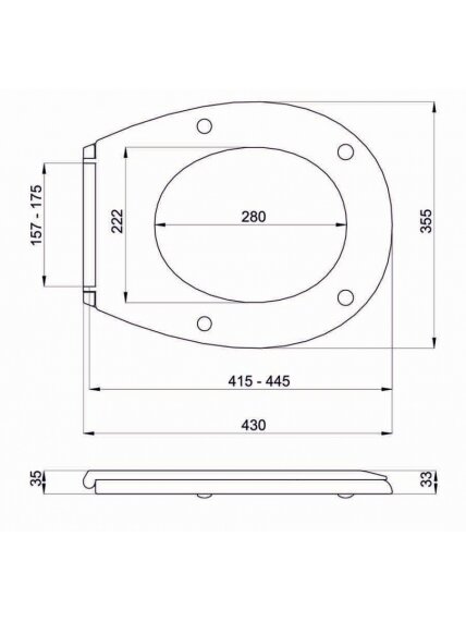 Klozeto dangtis MA-012AM 1