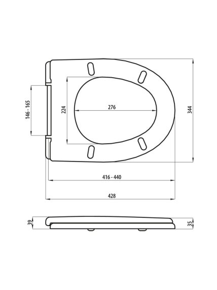 Klozeto dangtis MA-013A 2