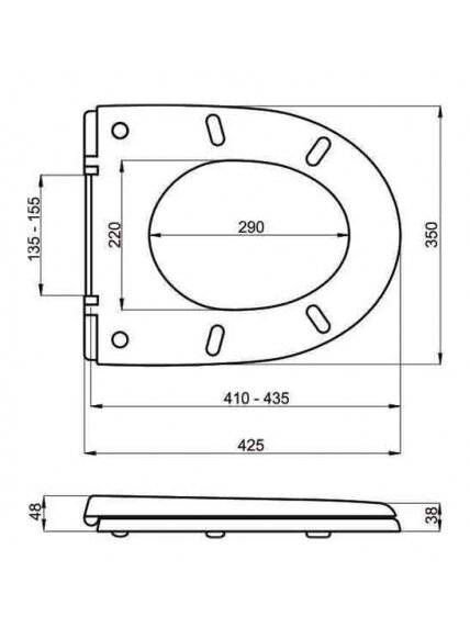 Klozeto dangtis MA-020A 1