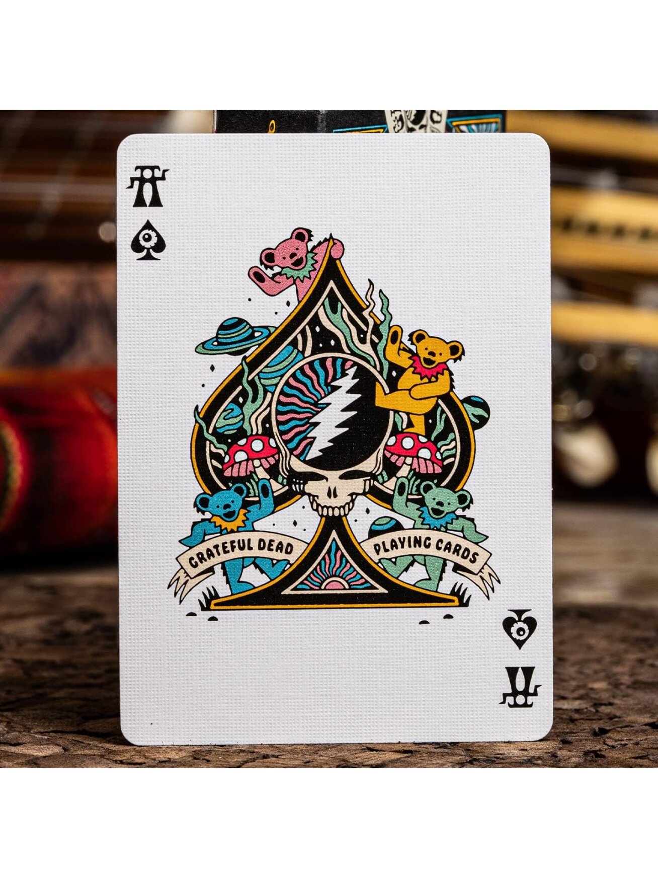 Kosmetinis defektas Grateful Dead žaidimo kortos Theory11 7 Kosmetinis defektas Grateful Dead žaidimo kortos Theory11 7