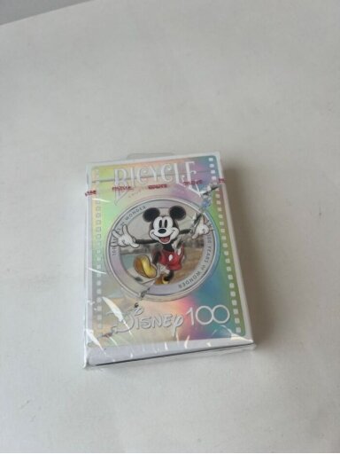 Kosmetinis defektas Bicycle Disney 100 Year Anniversary žaidimo kortos