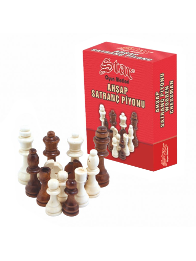 Kosmetinis defektas Mediniai Šachmatai No.4 Star