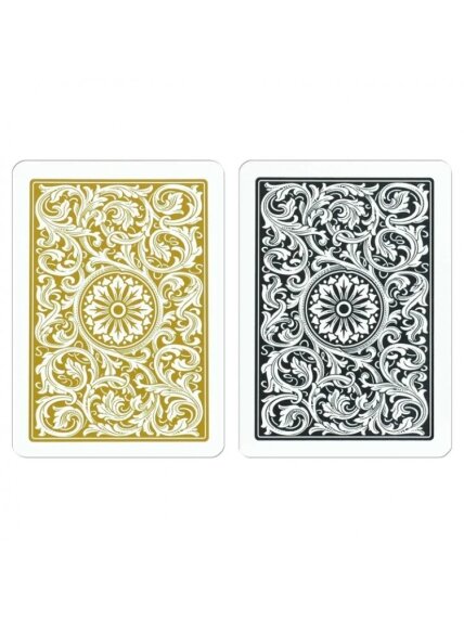 Kosmetinis defektas 1546 Elite Poker size - Jumbo index žaidimo kortos dviguba kaladė (auksinės ir juodos) Copag 2 Kosmetinis defektas 1546 Elite Poker size - Jumbo index žaidimo kortos dviguba kaladė (auksinės ir juodos) Copag 2