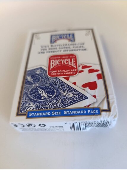 Kosmetinis defektas Bicycle Blank Face Back kortos 3