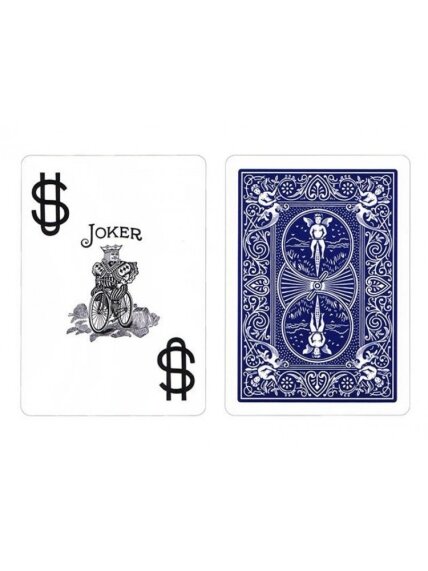 Kosmetinis defektas Bicycle Prestige Jumbo pokerio kortos (Mėlynos) 4
