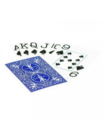 Kosmetinis defektas Bicycle Prestige Jumbo pokerio kortos (Mėlynos) 5