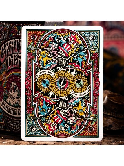 Kosmetinis defektas Grateful Dead žaidimo kortos Theory11 5 Kosmetinis defektas Grateful Dead žaidimo kortos Theory11 5