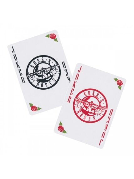 Kosmetinis defektas Guns N' Roses žaidimo kortos Bicycle 3 Kosmetinis defektas Guns N' Roses žaidimo kortos Bicycle 3