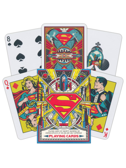 Kosmetinis defektas Superman žaidimo kortos Theory11 Kosmetinis defektas Superman žaidimo kortos Theory11