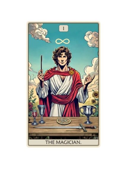 Kosmetinis defektas Tarot: The Magician Dėlionė Iš Medžio (250 detalių) Fantasy Puzzles