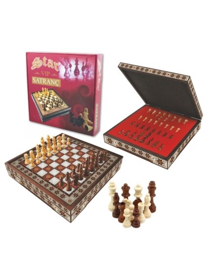 Kosmetinis defektas Vip Chess Set Hatem Lux L dydžio šachmatų rinkinys Star 4 Kosmetinis defektas Vip Chess Set Hatem Lux L dydžio šachmatų rinkinys Star 4