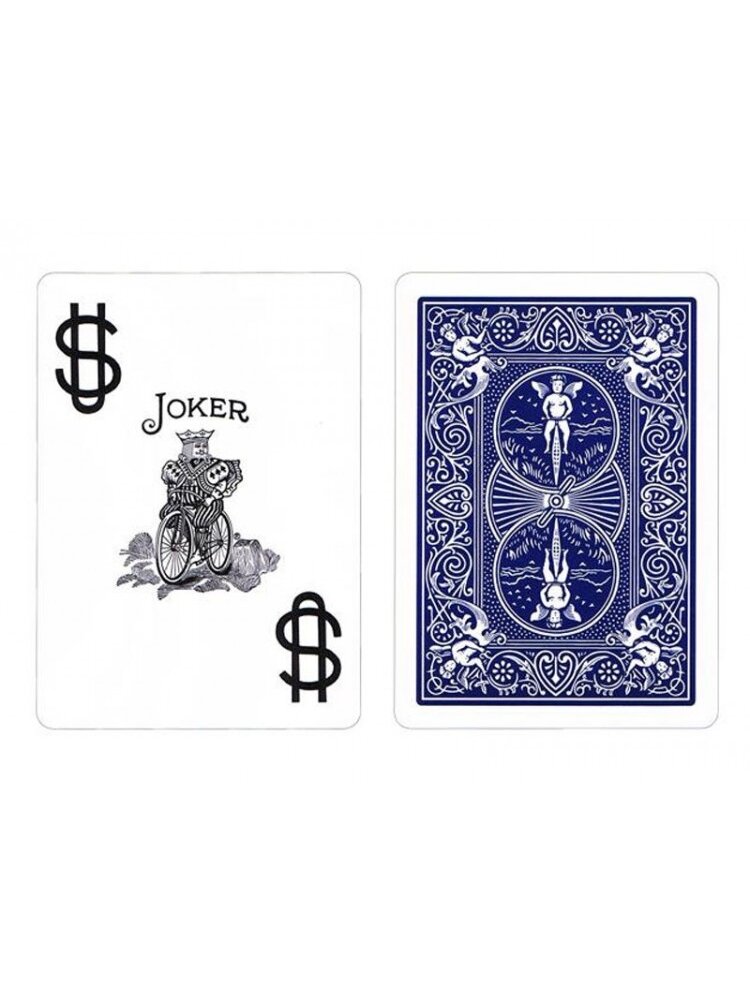 Kosmetinis defektas Bicycle Prestige Jumbo pokerio kortos (Mėlynos) 4