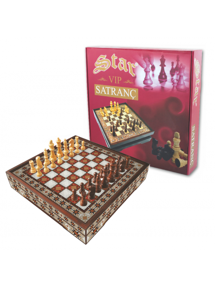 Kosmetinis defektas Vip Chess Set Hatem Lux L dydžio šachmatų rinkinys Star Kosmetinis defektas Vip Chess Set Hatem Lux L dydžio šachmatų rinkinys Star