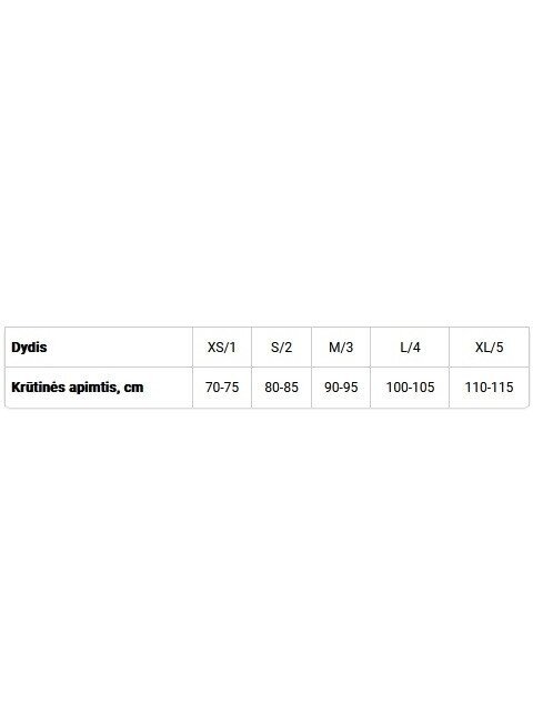 Krūtinės ir kaklo įtvaras KR1-5R (su atlošiamaisiais diržais), juodos spalvos 2
