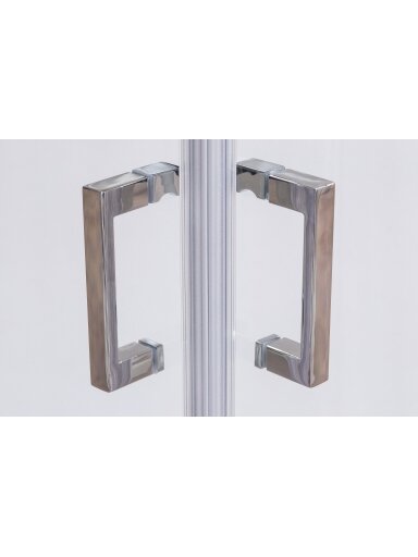 Kvadrtatinė dušo kabina LLS2 900/1900 briliant/transparent, reguliavimo ribos 875-890 mm