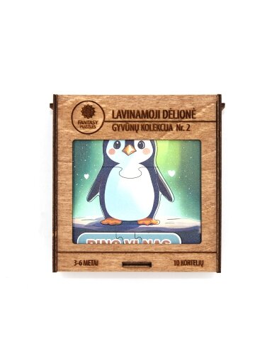 Lavinamoji Dėlionė Iš Medžio (Gyvūnų kolekcija nr. 2) (LT) Fantasy Puzzles