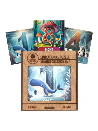 Lavinamoji Dėlionė Iš Medžio (Skaičių kolekcija nr. 1) (EN) Fantasy Puzzles