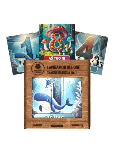 Lavinamoji Dėlionė Iš Medžio (Skaičių kolekcija nr. 1) (LT) Fantasy Puzzles