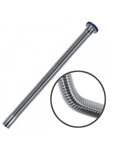 Lankstus sifono pajungimo vamzdelis, gofruotas (L-500; G1 1/4' x 32) chromas 1 Lankstus sifono pajungimo vamzdelis, gofruotas (L-500; G1 1/4' x 32) chromas 1